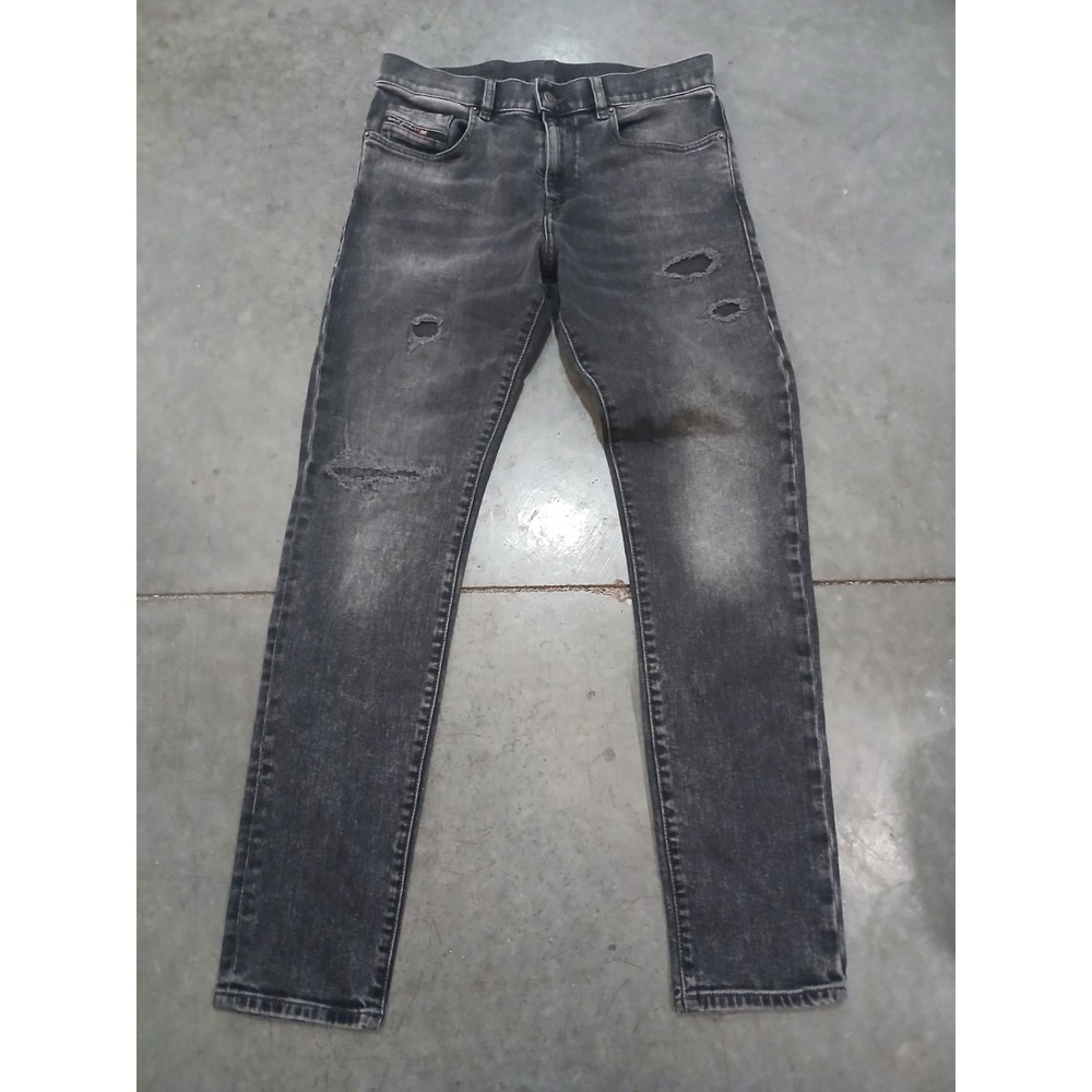 DIESEL Men's Size W30xL28 (Tag 28x 32) Black 2019 D-Strukt Slim  Jeans
